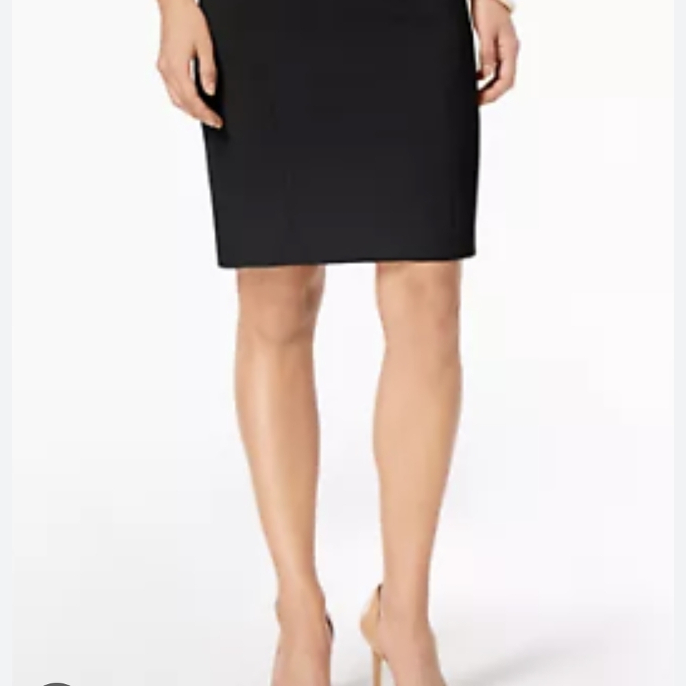 Nine West Double Pack Pencil Skirts in Black and Burgundy - Picture 3 of 8